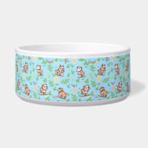 Bulldog-hondenkom Soft Bloom-lente-huisdierontwerp
