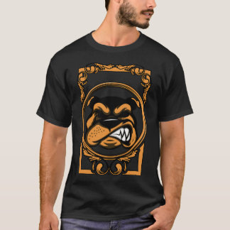 Bulldog hoofdframe t-shirt