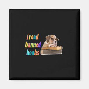 Bulldog Ik lees verboden boeken Magneet