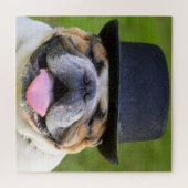 Bulldog in Top Hat Legpuzzel (Horizontaal)