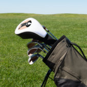 Bulldog in Tuxedo Golfheadcover (Insitu)