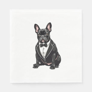 Bulldog in Tuxedo Servet