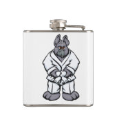 Bulldog jiu jitsu | achtergrondkleur kiezen heupfles (Achterkant)