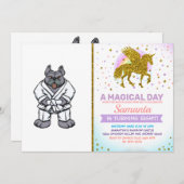 Bulldog jiu jitsu | achtergrondkleur kiezen kaart (Voorkant / Achterkant)