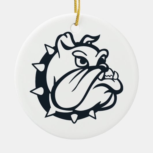 Bulldog Keramisch Ornament (Voorkant)