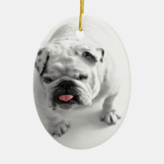 Bulldog Keramisch Ornament