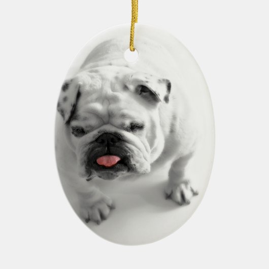 Bulldog Keramisch Ornament (Voorkant)