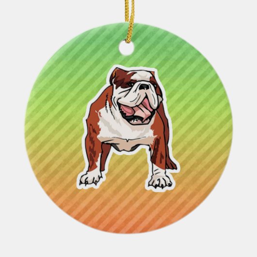 Bulldog Keramisch Ornament (Voorkant)