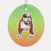Bulldog Keramisch Ornament (Links)