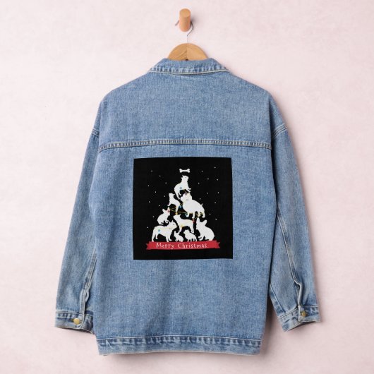 Bulldog kerstboom denim jacket (Hangar)