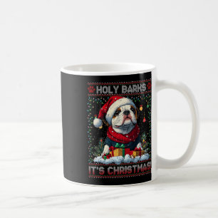 Bulldog Kerstboom Lichten Decoraties Hondenliefde Koffiemok