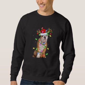 Bulldog kerstboom Light Pajama Dog Xmas Trui
