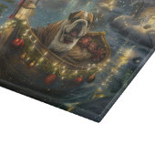 Bulldog Kerstmis Festive Reis Snijplank (Hoek)