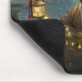 Bulldog Kerstmis Festive Voyage Muismat (Hoek)