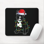 Bulldog Kerstmis Muismat (Met muis)