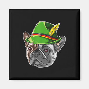 Bulldog Kinder Jongens Lederhosen Alpine Pet Magneet
