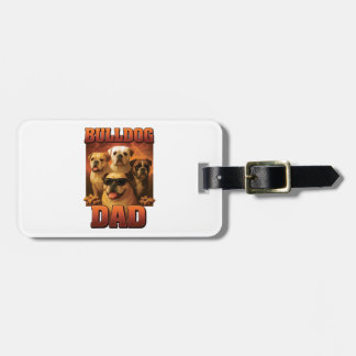 Bulldog Kopie Bagagelabel