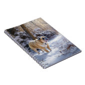 Bulldog Laat het Sneeuwen Kerstmis Geborsteld Notitieboek (Rechterzijde)