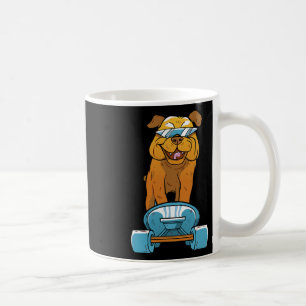 Bulldog Leuke Skateboarden Franse Bulldog Puppy Gi Koffiemok