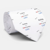 Bulldog Lick Design Stropdas (Opgerold)