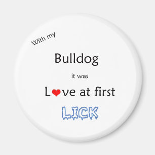 Bulldog Liefde bij Eerste Lick - Magneet