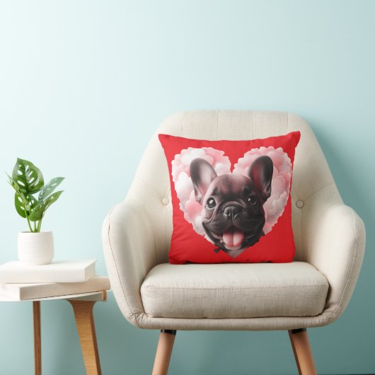 Bulldog Liefde Kussen (Stoel)