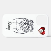 Bulldog liefhebbers Apple iPhone 12 Hoesje (Achterkant (horizontaal))
