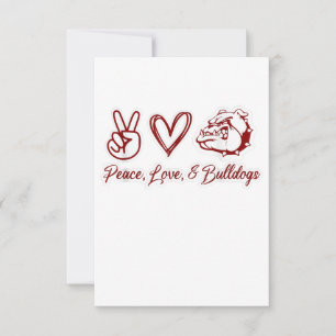 Bulldog Lovers Bulldog Peace Bulldog Owner RSVP Kaartje