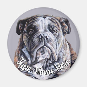 Bulldog Magnet - aangepast Engels Bulldog Gift Magneet
