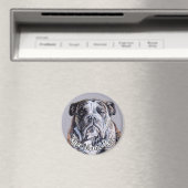 Bulldog Magnet personnalisé anglais Bulldog Cadeau (In Situ (Lave-vaisselle))