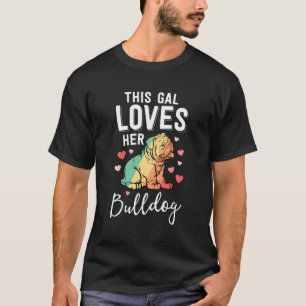 bulldog mam dit meisje houdt van haar bulldog t-shirt