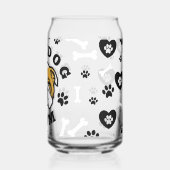 Bulldog Mama Blikvorm Glas (Achterkant)