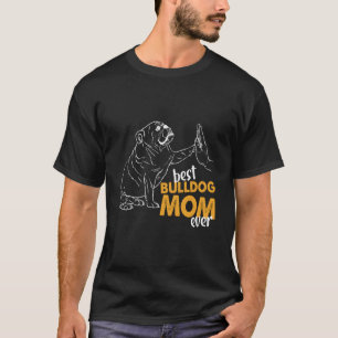 Bulldog Mama Engels Bulldog Momma Beste Bulldog M T-shirt