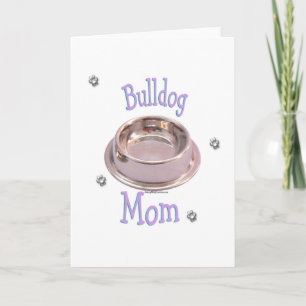 Bulldog mama feestdagen kaart