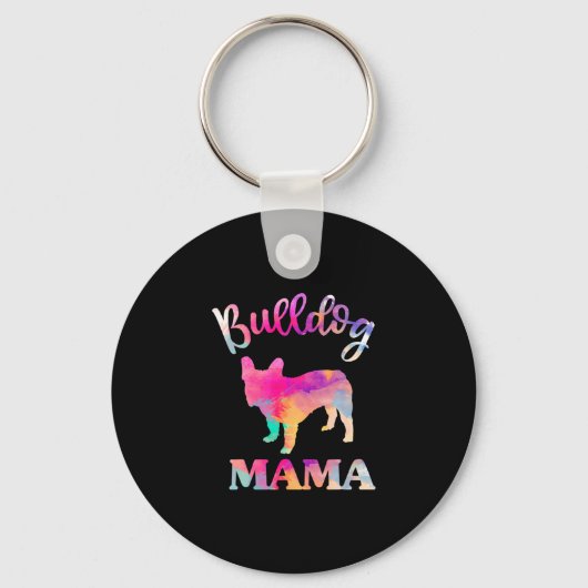 Bulldog Mama Sleutelhanger (Voorkant)