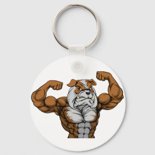 Bulldog Mascot Sleutelhanger