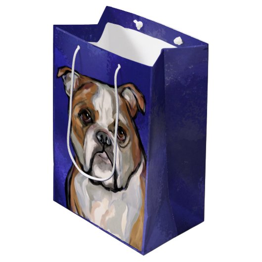 Bulldog Medium Cadeauzakje (Voorkant Gekanteld)