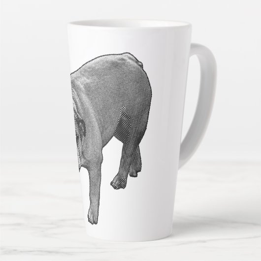 Bulldog Merry Dot Brew Latte Mok (Rechterhoek)