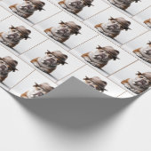 Bulldog met een Fedora Cadeaupapier (Hoek)
