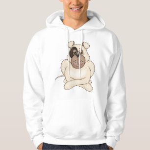 Bulldog met grote ogen hoodie