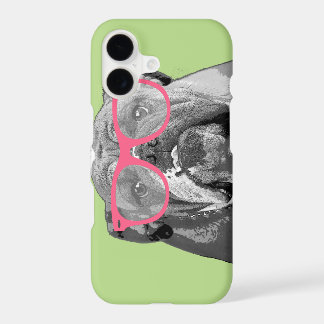 Bulldog met Roze Bril Cute Grappige Telefoon 7+ Ho