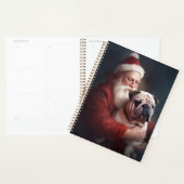 Bulldog met Sinterklaas Kerstfeest  Planner (Display)