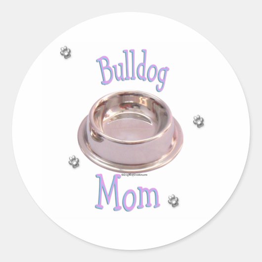 Bulldog Moeder - Sticker (Voorkant)