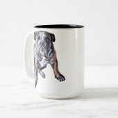 Bulldog Mug Coffee Cup Cool Anglais Bulldog Tasses (Devant gauche)