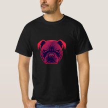 Bulldog : Neon T-shirt Art