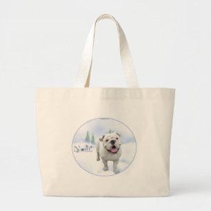 Bulldog Noel Bag Grote Tote Bag