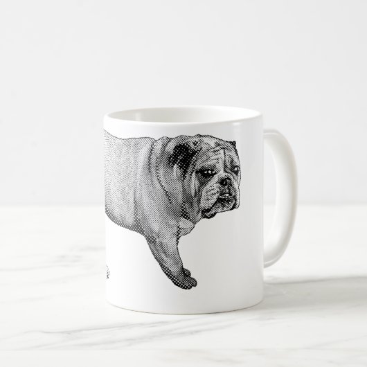 Bulldog Noel Mug (Devant droit)