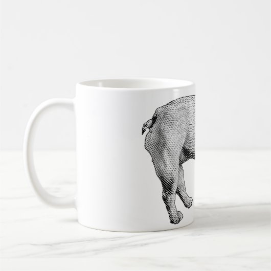 Bulldog Noel Mug (Gauche)