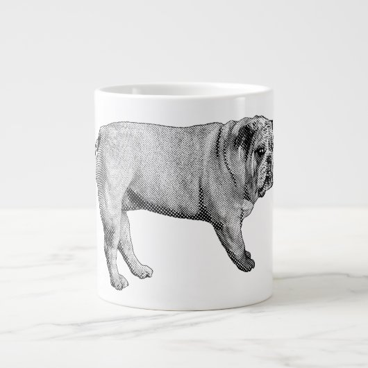 Bulldog Noel Mug Extra Grote Beker (Voorkant)