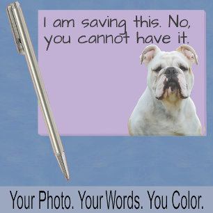 Bulldog of jouw hond foto—Kerstkousvulling Cute Post-it® Notes